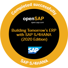 SAP S/4Hana certificate